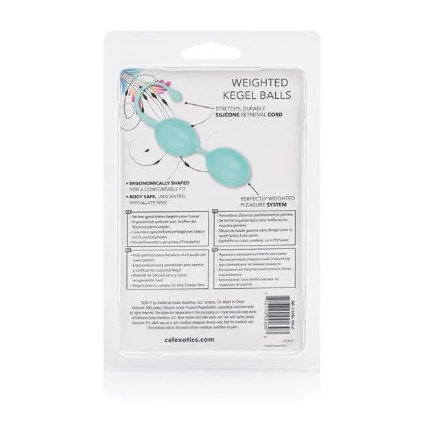 CalExotics Sexual Enhancers Teal Weighted Kegel Balls at the Haus of Shag