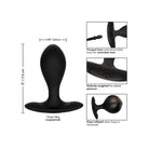 CalExotics Plug Weighted Silicone Inflatable Plug - Black at the Haus of Shag