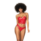 Wet Look Two In One Babydoll Red - Babydoll