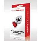 Whipsmart Heartbreaker Heart Crystal Butt Plug - 3’’ / Clear - Butt Plug