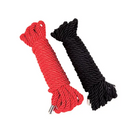 Whipsmart Heartbreaker Satin Bdsm Rope - Black/red Set Of 2 - Whip