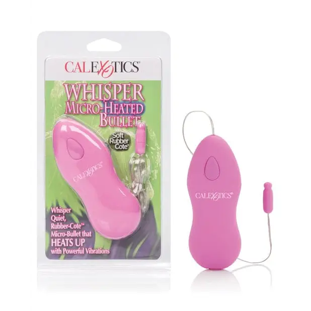 CalExotics Stimulators Pink Whisper Micro Heated Bullet at the Haus of Shag