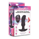 Whisperz Plug Whisper^ Voice Activated 10x Vibrating Prostate Plug W/remote Control - Black at the Haus of Shag