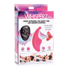 Whisperz Stimulators Whisperz Voice Activated 10x Panty Vibe W/remote Control - Pink at the Haus of Shag