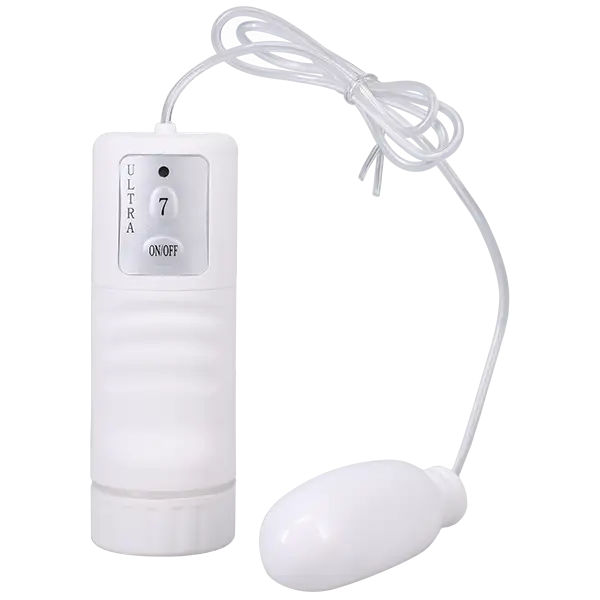 White Nights Bullet Vibrator with Wired Remote - White - Bullet Vibrator