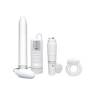 Doc Johnson Stimulators White Nights Pleasure Kit - White at the Haus of Shag