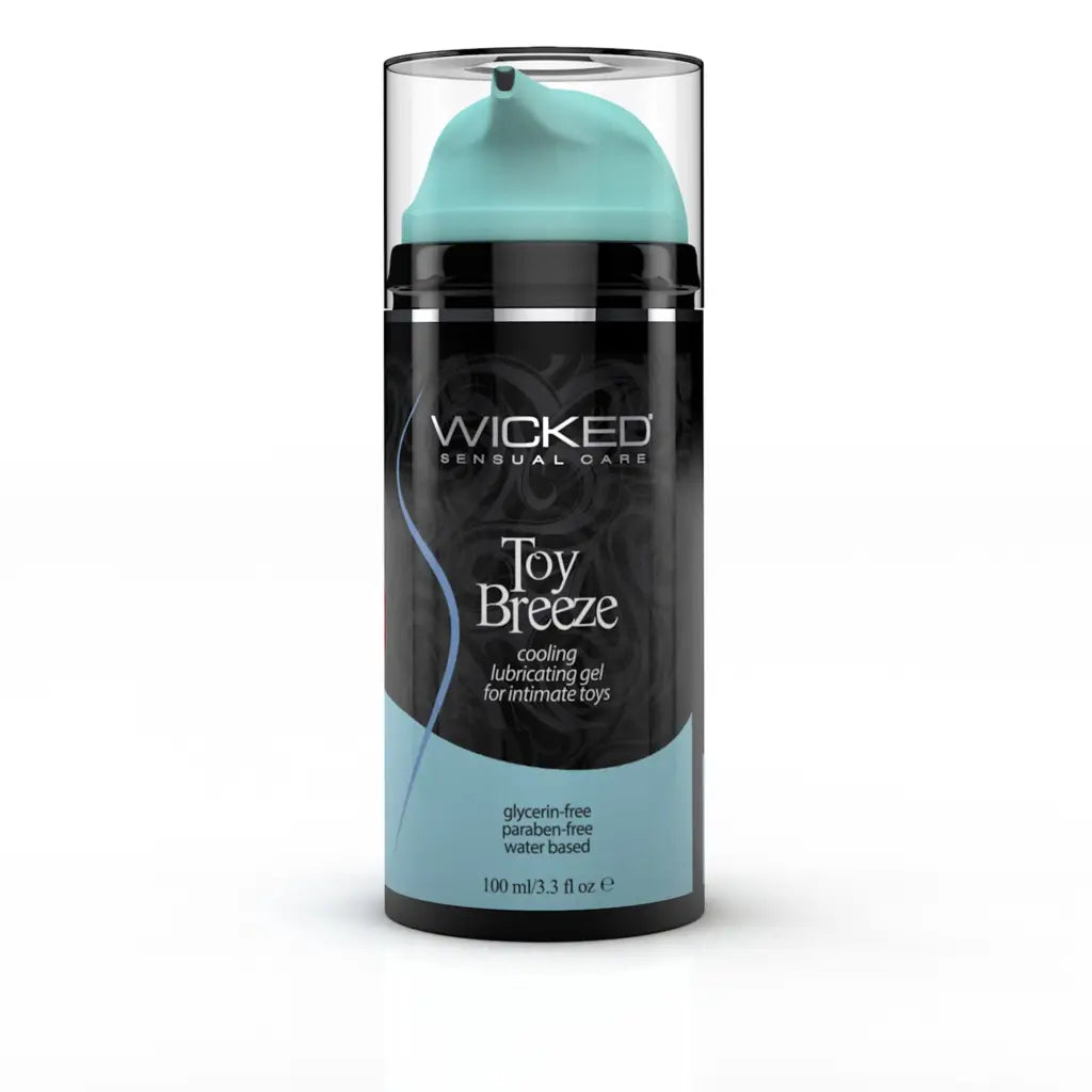 Wicked Lubricants Wicked Sensual Care Toy Breeze Water Based Cooling Lubricant - 3.3 Oz at the Haus of Shag