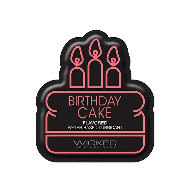 Wicked Sensual Care Water Based Lubricant -.1 Oz Birthday Cake - Water Based Lubricant