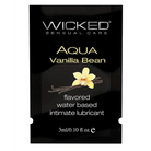 Wicked Sensual Care Water Based Lubricant - Wicked Aqua Vanilla Bean displayed