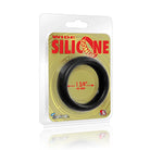 Wide Silicone Donut Black 1.75in - Cock Ring