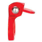 Wireless Clit Flicker Red - Plastic toy with silver ball bearing in curved upper portion