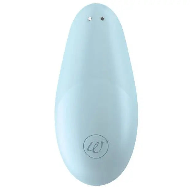 Photo of Womanizer LIBERTY Air Clitoral Stimulator’s blue egg, round and white inside