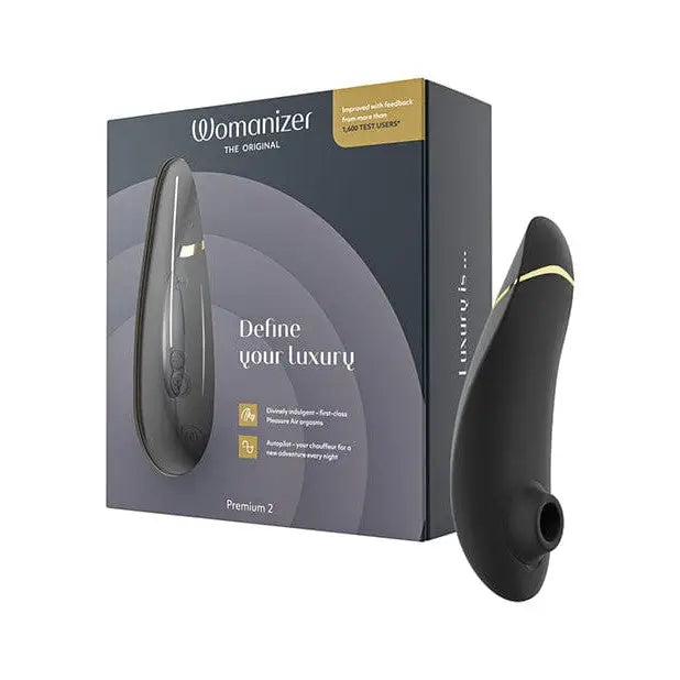 Womanizer Premium 2 featuring pleasure air technology and customizable intensity levels
