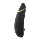 Womanizer PREMIUM 2 gold and black vibrating device with pleasure air technology