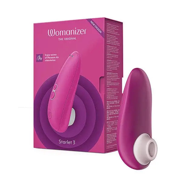 Close-up of Womanizer STARLET 3, highlighting its pink design and innovative pleasure air technology