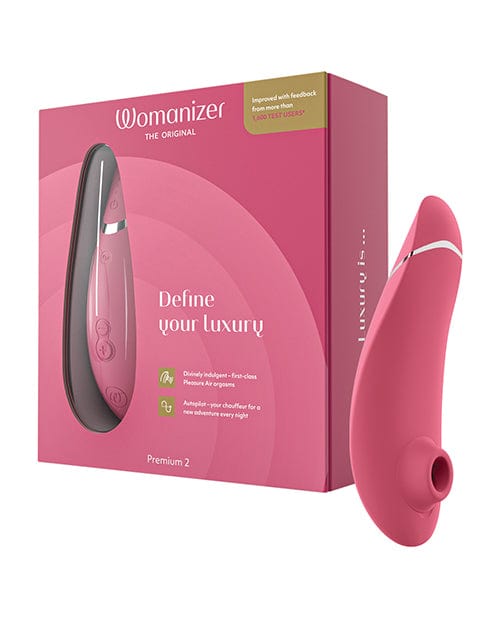 Womanizer Stimulators Pink Womanizer PREMIUM 2 Premium Air Stimulator with Autopilot at the Haus of Shag