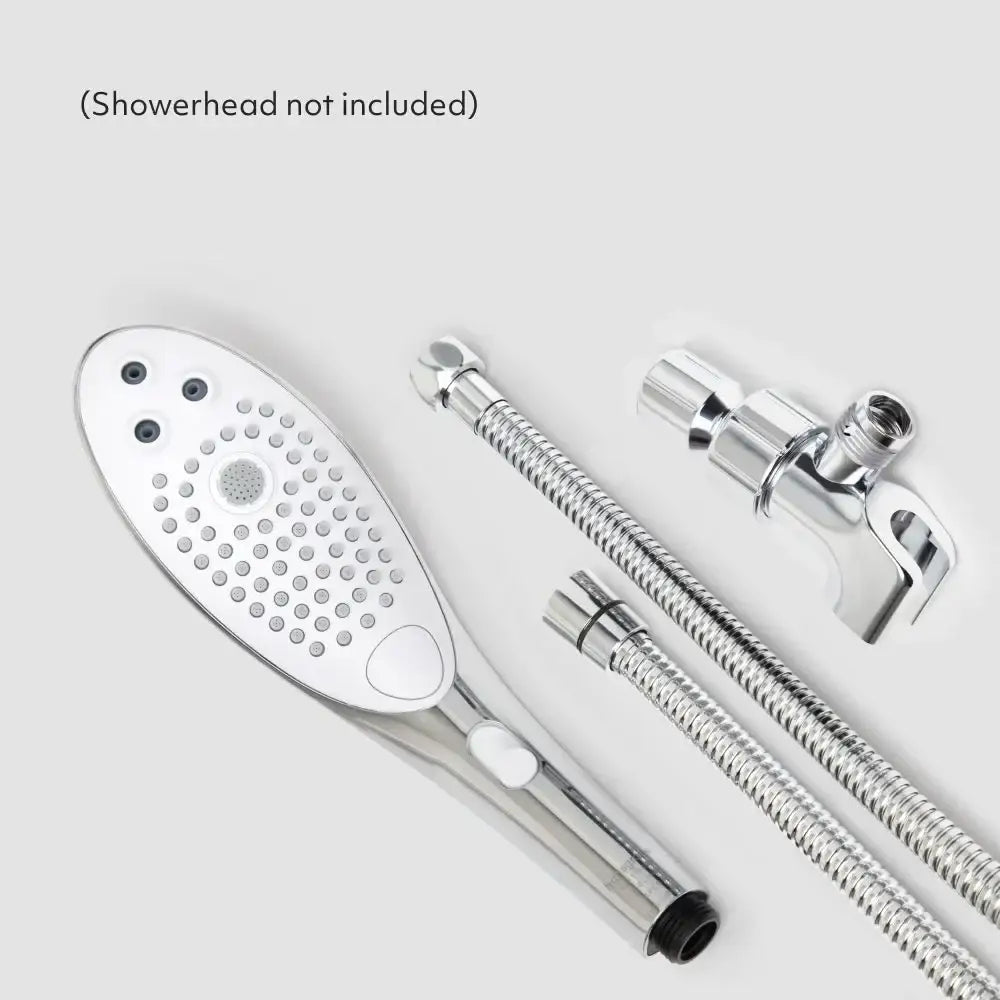 Womanizer Wave Shower Hose & Arm Mount Set - Chrome - Shower Accessories