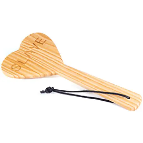 Wood Paddle Heart Shape- Slave’ ’ - Paddle