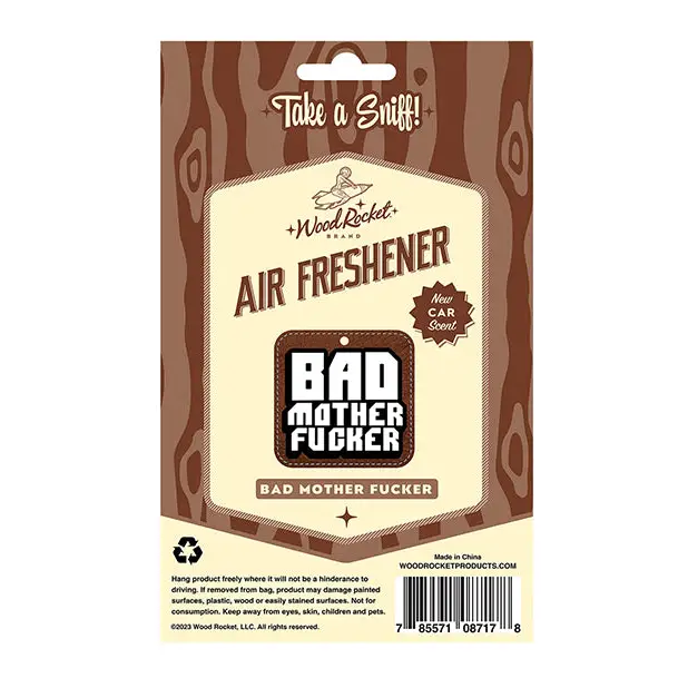 Wood Rocket Air Freshener Bad Mother Fucker - Party Supplies