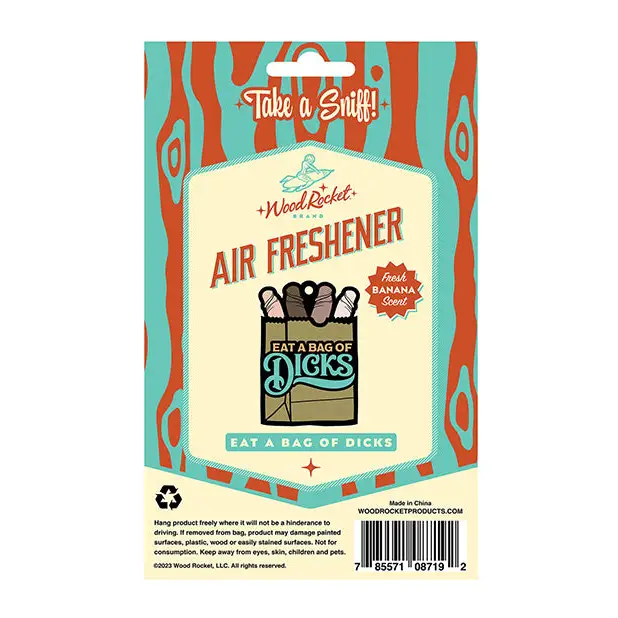 Wood Rocket Air Freshener Bag of Dicks - Party Supplies