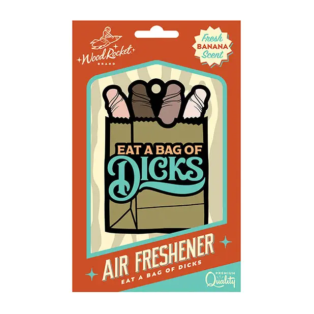 Wood Rocket Air Freshener Bag of Dicks - Party Supplies