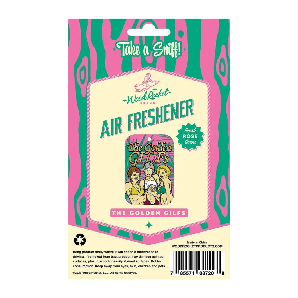 Wood Rocket Air Freshener Golden GILFS - Party Supplies