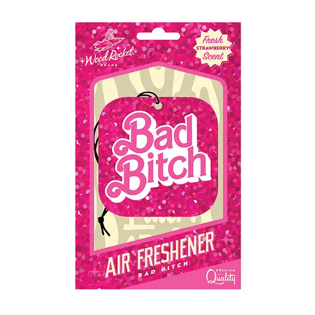 Wood Rocket Bad Bitch Air Freshener - Strawberry - Novelties