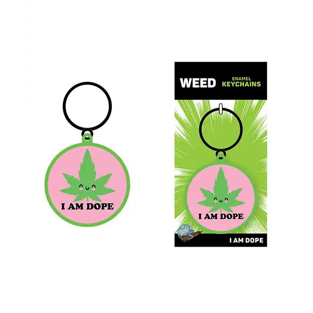 Wood Rocket I Am Dope - Pink/green - Keychains