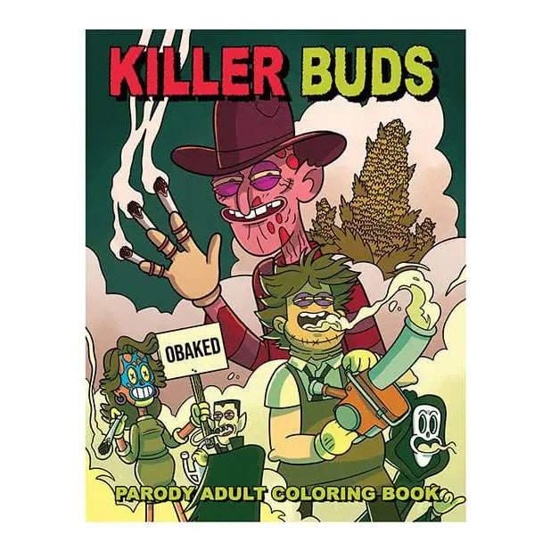 WoodRocket Coloring Book Wood Rocket Killer Buds Adult Coloring Book at the Haus of Shag