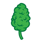 Wood Rocket Weed Nug Pin - Green - Enamel Pin