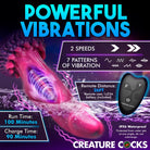 Creature Cocks Xenox Vibrating Dildo, Remote-Controlled, Suction Cup Base for Water-Based Lubricants