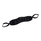 Black cat toy resting on white background with Xl Doggy Style Position Strap