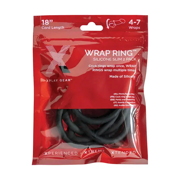 Xplay Silicone 18in Thin Wrap Ring - Blindfold