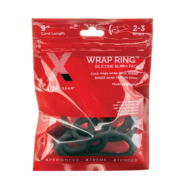 Xplay Silicone Slim Wrap Ring - 9 - Cock Ring