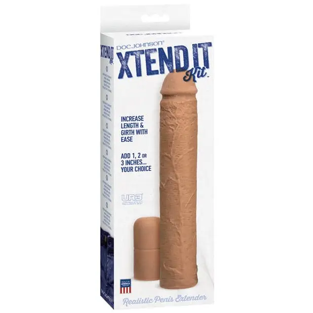 Doc Johnson Penis Enhancement Brown Xtend It Kit at the Haus of Shag