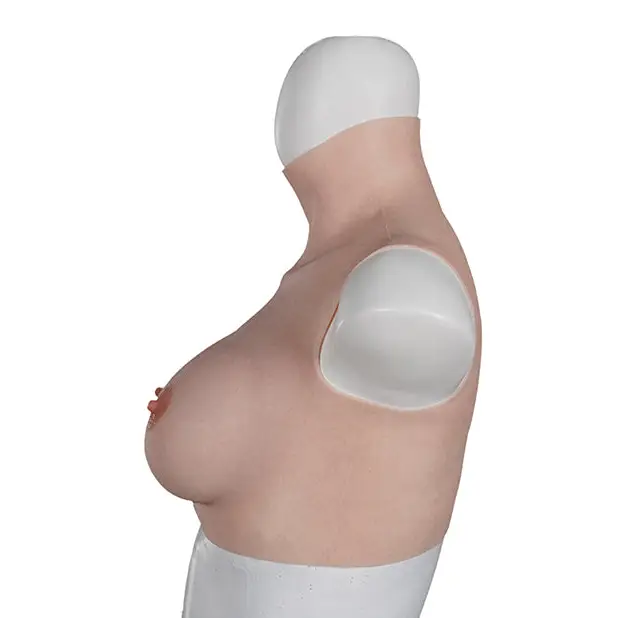 Xx-dreamstoys Ultra Realistic Cup Breast Form - Medium / D / Vanilla - Prosthetic Breasts