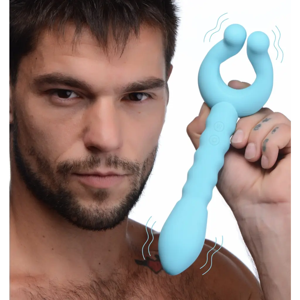 Frisky Vibrator Yass! Vibe Dual-ended Silicone Vibrator at the Haus of Shag