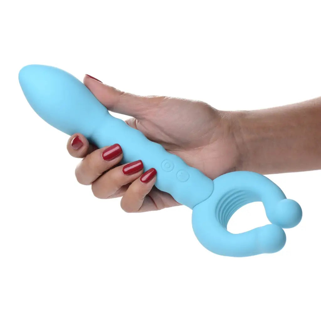 Frisky Vibrator Yass! Vibe Dual-ended Silicone Vibrator at the Haus of Shag