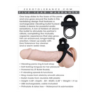 Zero Tolerance Bell Ringer Rechargeable Vibrating Flicking Silicone Cockring Black - Cock Ring