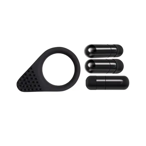 Zero Tolerance Black Knight Vibrating Cockring Black - Cock Ring