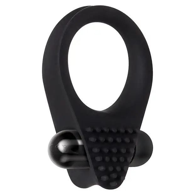 Zero Tolerance Black Knight Vibrating Cockring Black - Cock Ring