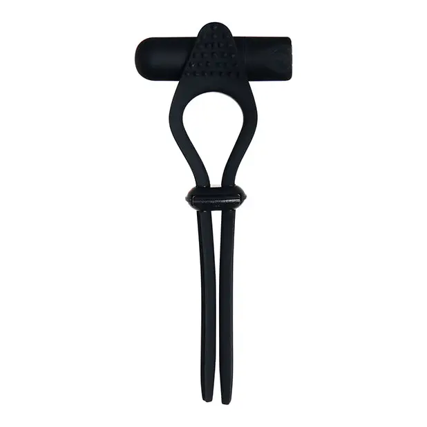 Zero Tolerance Black Tie Affair Rechargeable Silicone Cock Tie Cockring Black - Cock Ring