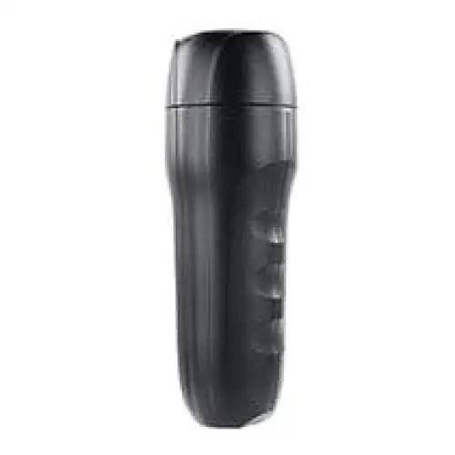 Black plastic travel mug with textured grip from Zero Tolerance Grip It Vaginal Stroker