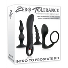 Zero Tolerance Intro To Prostate Kit 4-Piece Anal Play Set With DVD - Black - Anal Kit