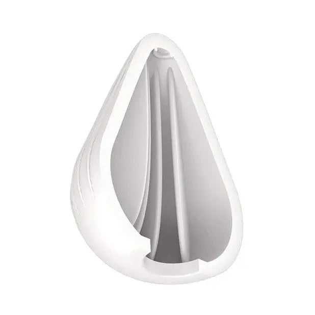 Zero Tolerance Krakatoa Stroker: White vase with tear-shaped design for stylish home decor