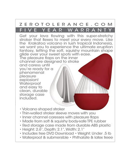 Zero Tolerance Manual Stroker White Zero Tolerance Krakatoa Stroker at the Haus of Shag