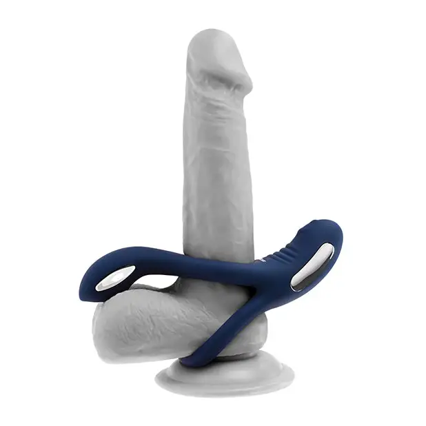 Zero Tolerance Ring Around the Rosy Cock & Ball Vibrator - Blue - Penis Enhancement