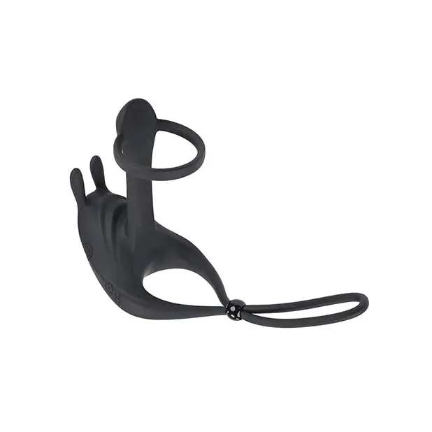 Zero Tolerance Saddle Up Cock & Ball Vibrator - Black - Penis Enhancement