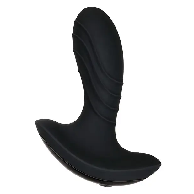 Zero Tolerance The Gentleman Rechargeable Vibrating Silicone Prostate Massager - Black - Powered Butt Plug