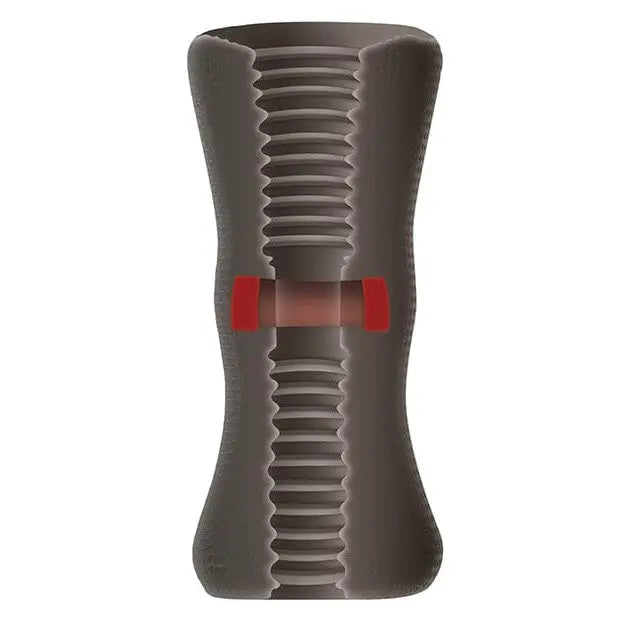 Zero Tolerance The Vortex Stroker - Gray textured masturbator with ribbed soft TPE internal structure